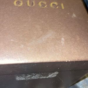 Gucci black Italian leather band watch